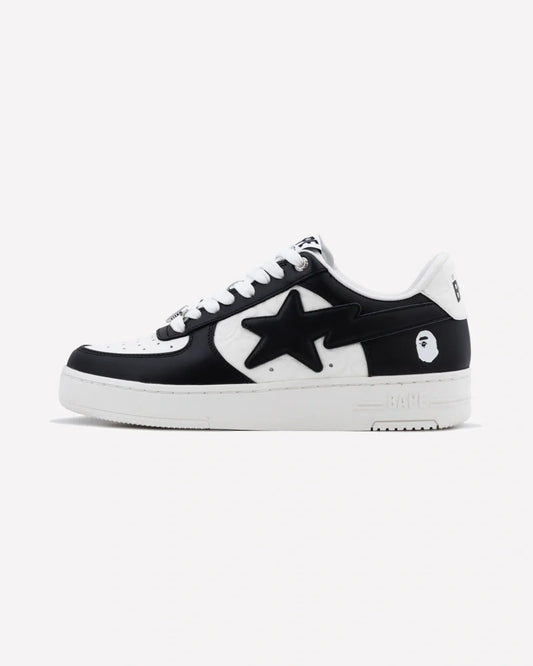 Overkicks - A Bathing Ape Bape Sta Low #3 White Black Cloud Camo (1L30-191-305-BLK / 1L30-291-304-BLK / 001FWL301305-BLK) - vista lateral