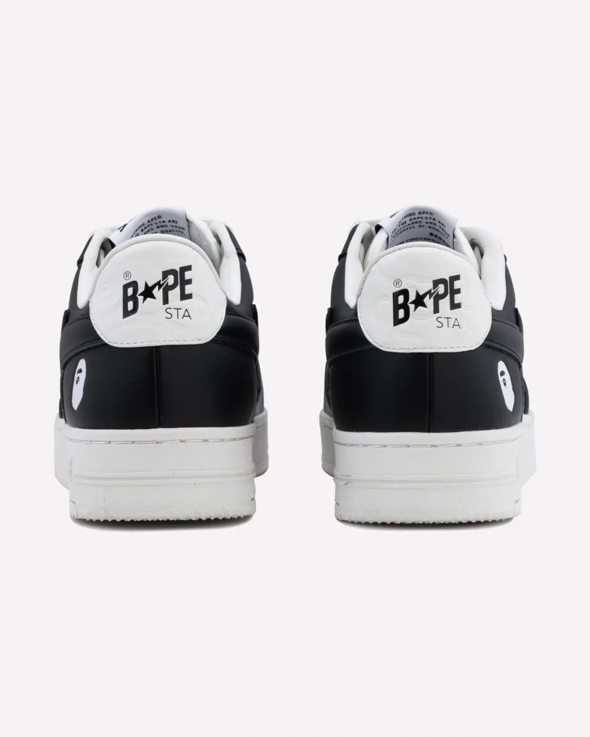 Overkicks - A Bathing Ape Bape Sta Low #3 White Black Cloud Camo (1L30-191-305-BLK / 1L30-291-304-BLK / 001FWL301305-BLK) - imagen 3