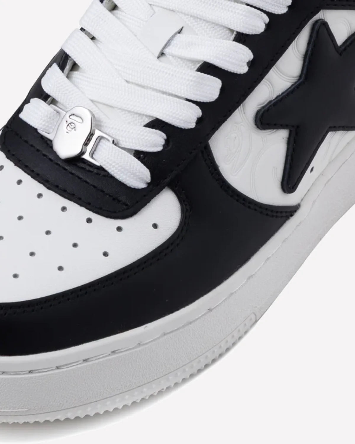 Overkicks - A Bathing Ape Bape Sta Low #3 White Black Cloud Camo (1L30-191-305-BLK / 1L30-291-304-BLK / 001FWL301305-BLK) - imagen 4