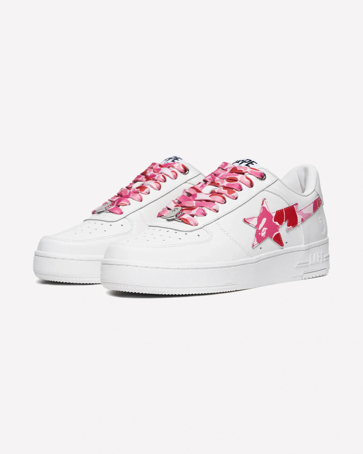 Overkicks - A Bathing Ape Bape Sta Low ABC Camo White Pink (2025) (1K70-191-335-PNK/1K70-291-330-PNK/001FWK701335-PNK) - imagen 2