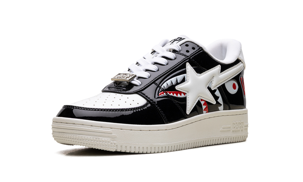 Overkicks - A Bathing Ape Bape Sta Low Color Block Shark Black (1G80191009-BLK) - detalle suela