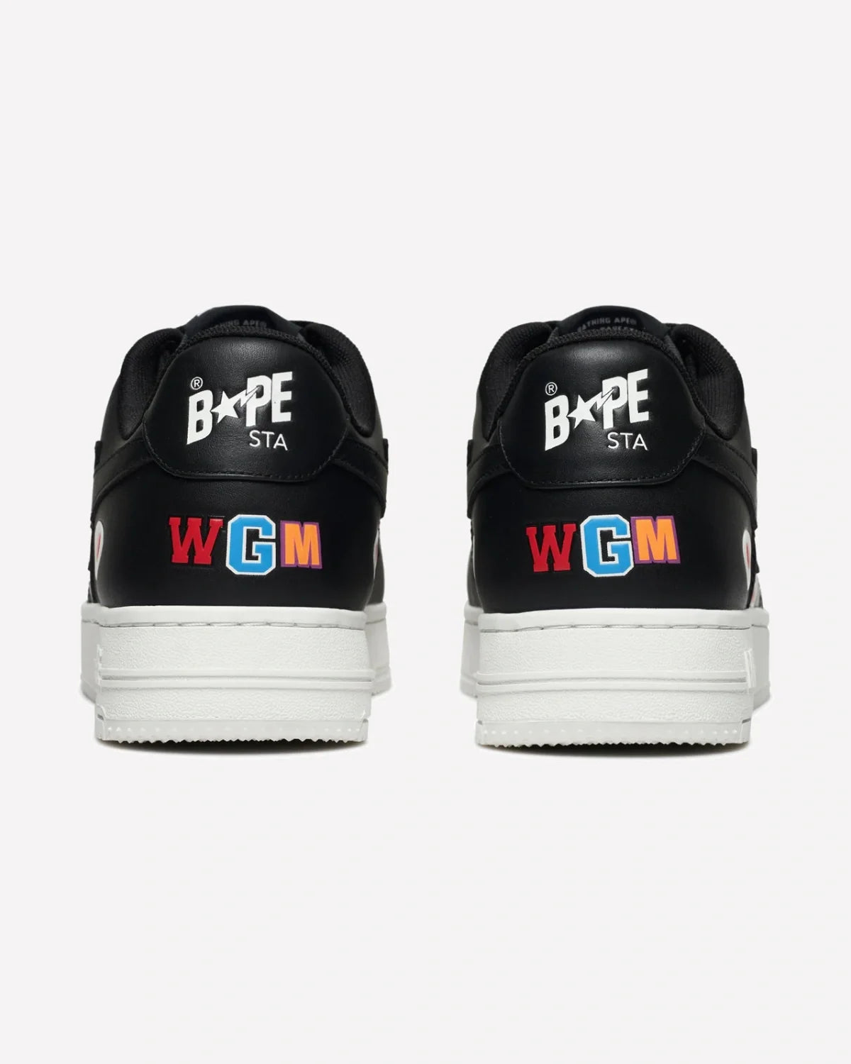 Overkicks - A Bathing Ape Bape Sta Low Shark Pack Black (1K80-191-307-BLK/1K80-291-307-BLK/001FWK801307-BLK) - imagen 3