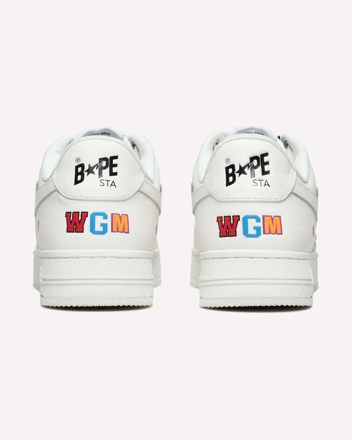 Overkicks - A Bathing Ape Bape Sta Low Shark Pack White (1K80-191-307-WHT/1K80-291-307-WHT/001FWK801307-WHT) - imagen 3