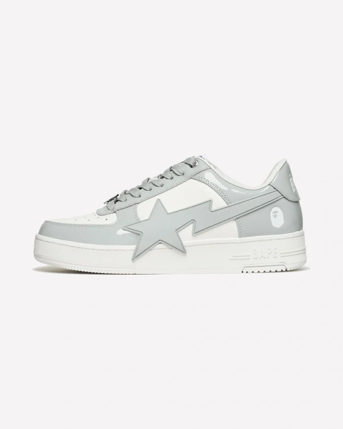 Overkicks - A Bathing Ape Bape Sta OS #3 M2 Gray (1K70-291-310/1K70-191-310/1K70191310-GRY/1K70291310-GRY) - vista lateral