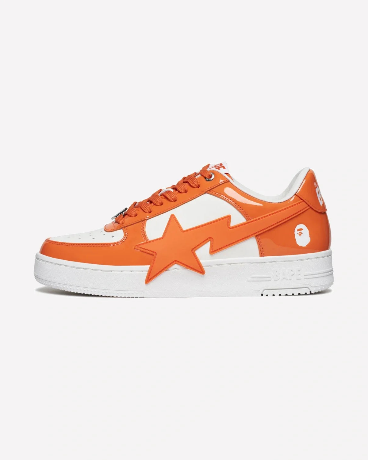 Overkicks - A Bathing Ape Bape Sta OS #3 M2 Orange (1K70-191-310-ORG/1K70-291-310-ORG/1K70191310-ORG) - vista lateral
