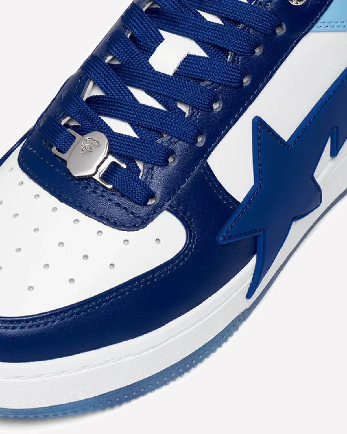 Overkicks - A Bathing Ape Bape Sta OS White Blue University Blue (0ZXSHM191309NBLX) - imagen 5
