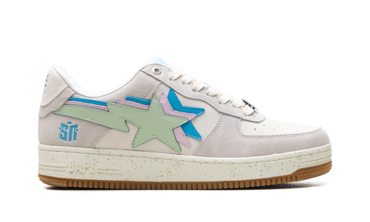 Overkicks - A Bathing Ape Bape Sta Sneaker News Day (1J23191906CWHT) - detalle talon