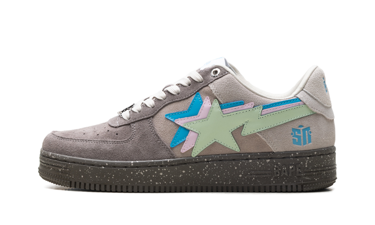 Overkicks - A Bathing Ape Bape Sta Sneaker News Night (1J23191906CGRA) - vista lateral
