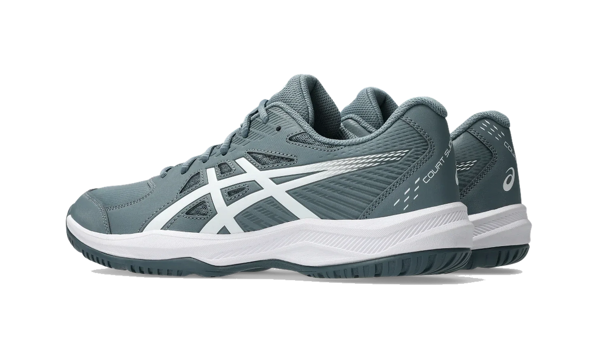 Overkicks - ASICS Court Slide 4 Ironclad White (1041A483-020) - par completo