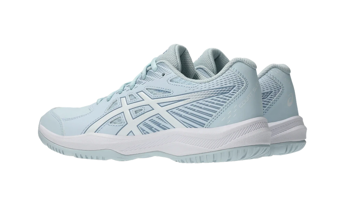 Overkicks - ASICS Court Slide 4 Sky White (Womens) (1042A283-401) - par completo