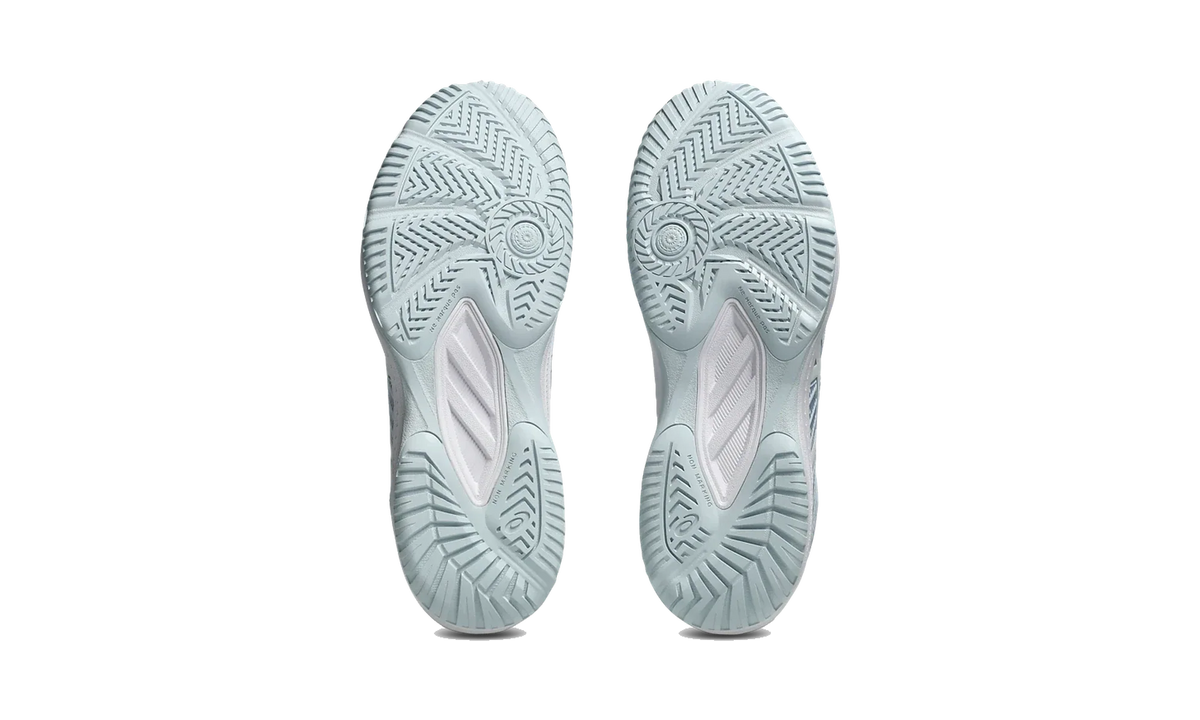 Overkicks - ASICS Court Slide 4 Sky White (Womens) (1042A283-401) - vista superior