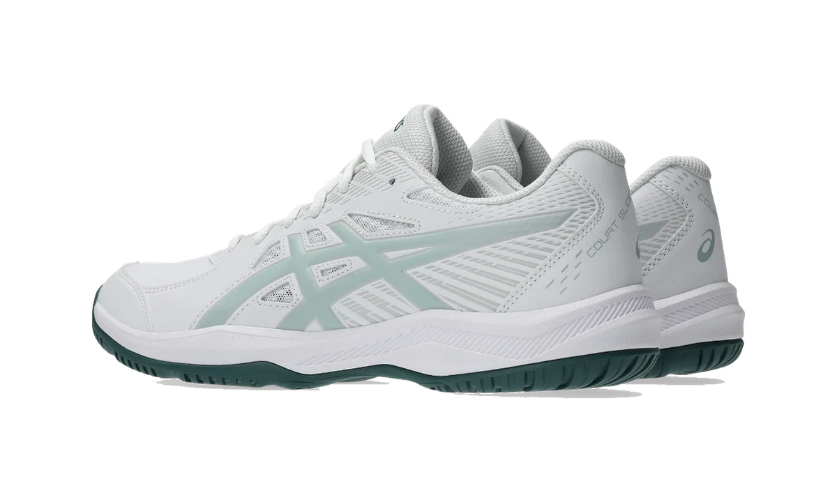 Overkicks - ASICS Court Slide 4 White Cold Moss (1041A483-102) - par completo