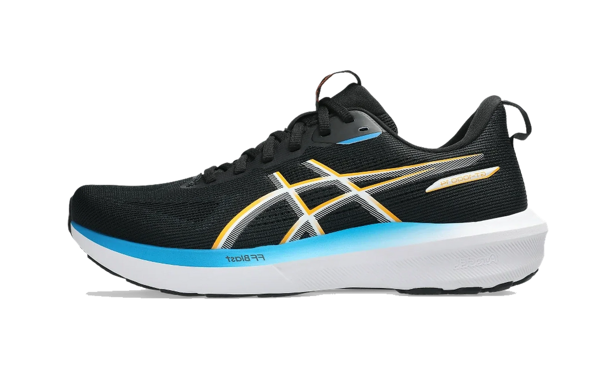 Overkicks - ASICS GT-1000 14 Black Yamabuki (1011C077-004) - vista lateral