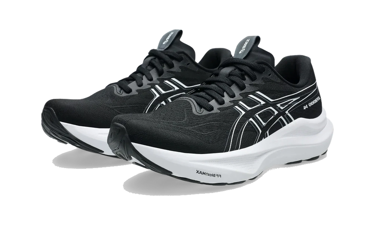 Overkicks - ASICS GT-2000 14 Black White (Womens) (1012B843-001) - vista trasera