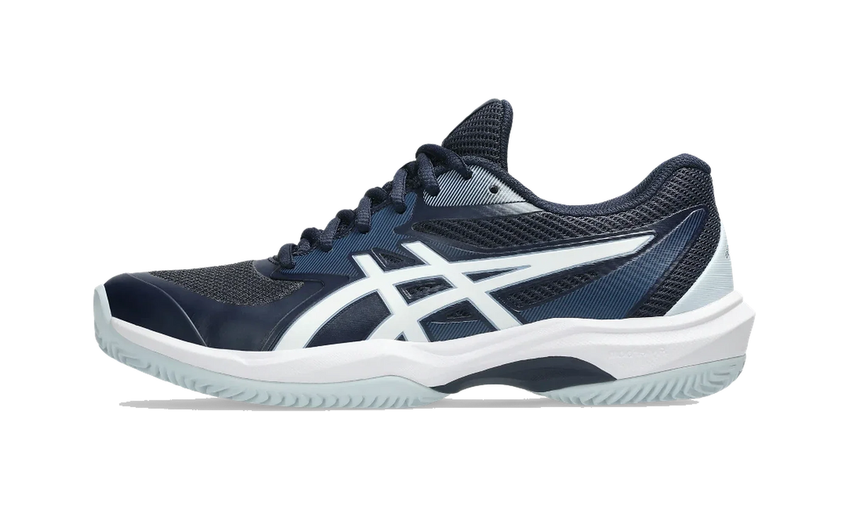 Overkicks - ASICS Game FF Clay OC Midnight White (Womens) (1042A282-400) - vista lateral