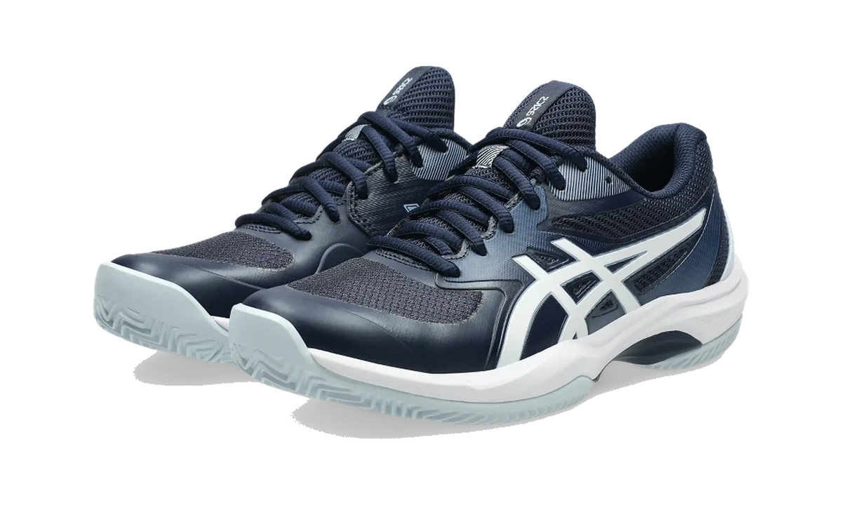 Overkicks - ASICS Game FF Clay OC Midnight White (Womens) (1042A282-400) - vista trasera