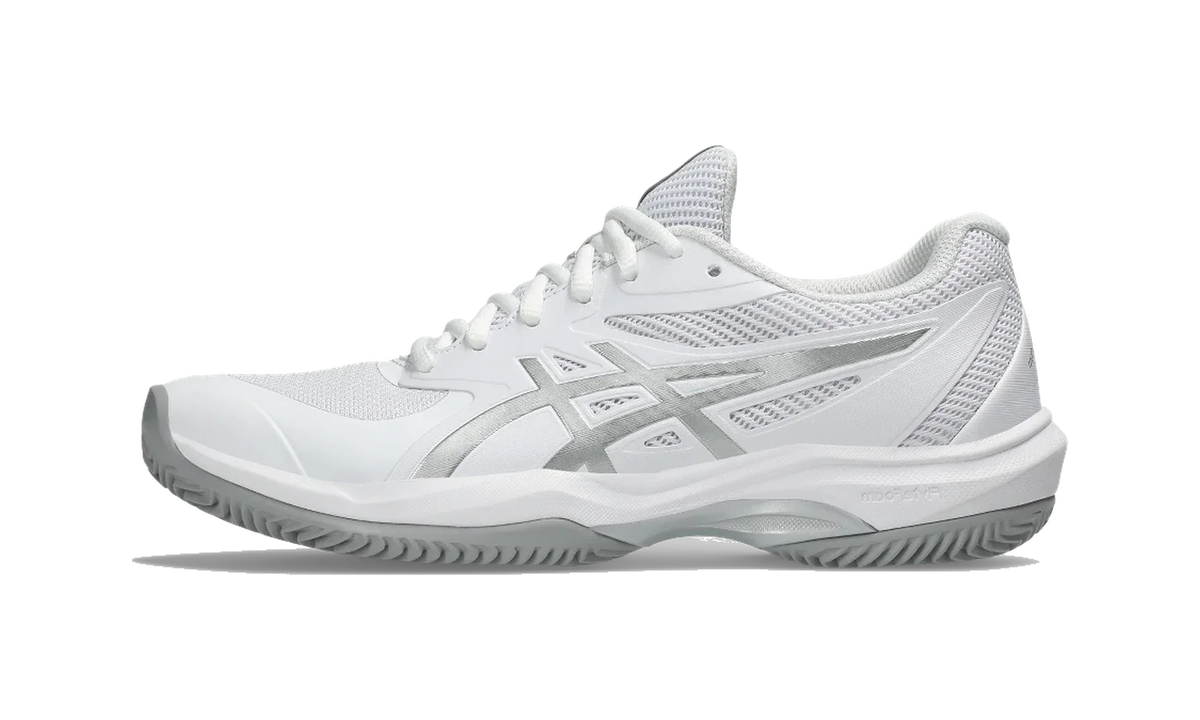 Overkicks - ASICS Game FF Clay OC White Pure Silver (Womens) (1042A282-101) - vista lateral