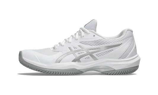 Overkicks - ASICS Game FF Clay OC White Pure Silver (Womens) (1042A282-101) - vista lateral