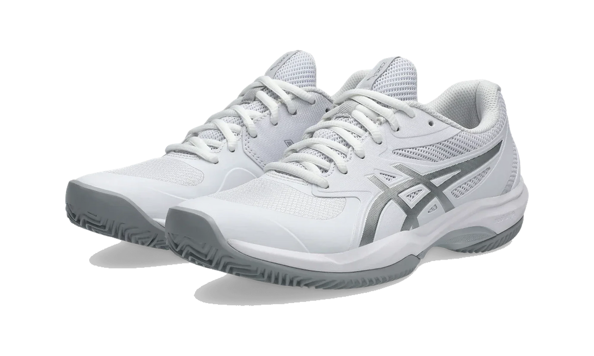 Overkicks - ASICS Game FF Clay OC White Pure Silver (Womens) (1042A282-101) - vista trasera