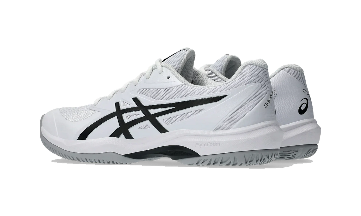 Overkicks - ASICS Game FF White Black (1041A489-101) - par completo