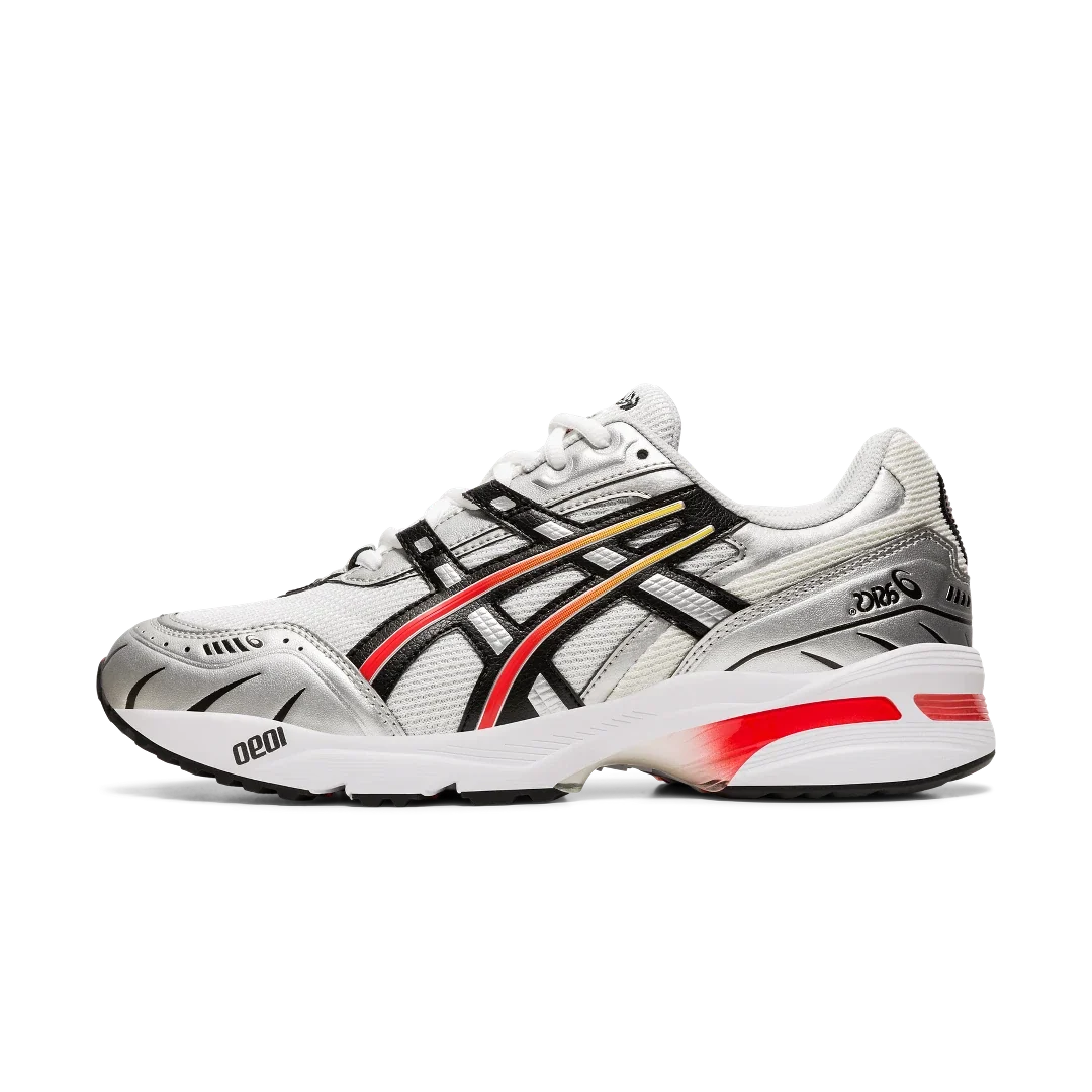 Overkicks - ASICS Gel-1090 White Black (1021A285-100) - vista lateral