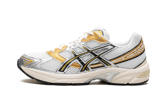 Overkicks - ASICS Gel-1130 White Black Gold (1203A698-100) - vista lateral