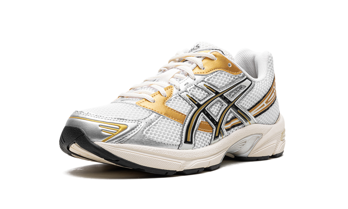 Overkicks - ASICS Gel-1130 White Black Gold (1203A698-100) - detalle suela