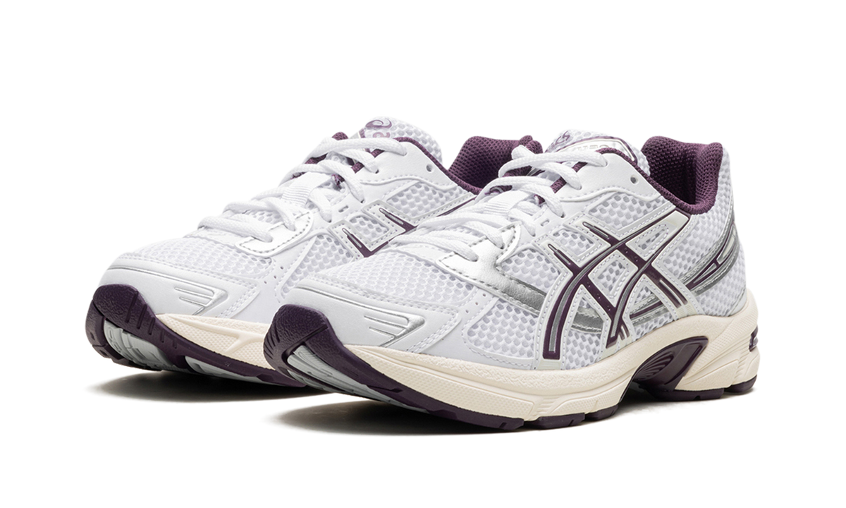 Overkicks - ASICS Gel-1130 White Deep Plum (Womens) (1202A518-101) - vista trasera