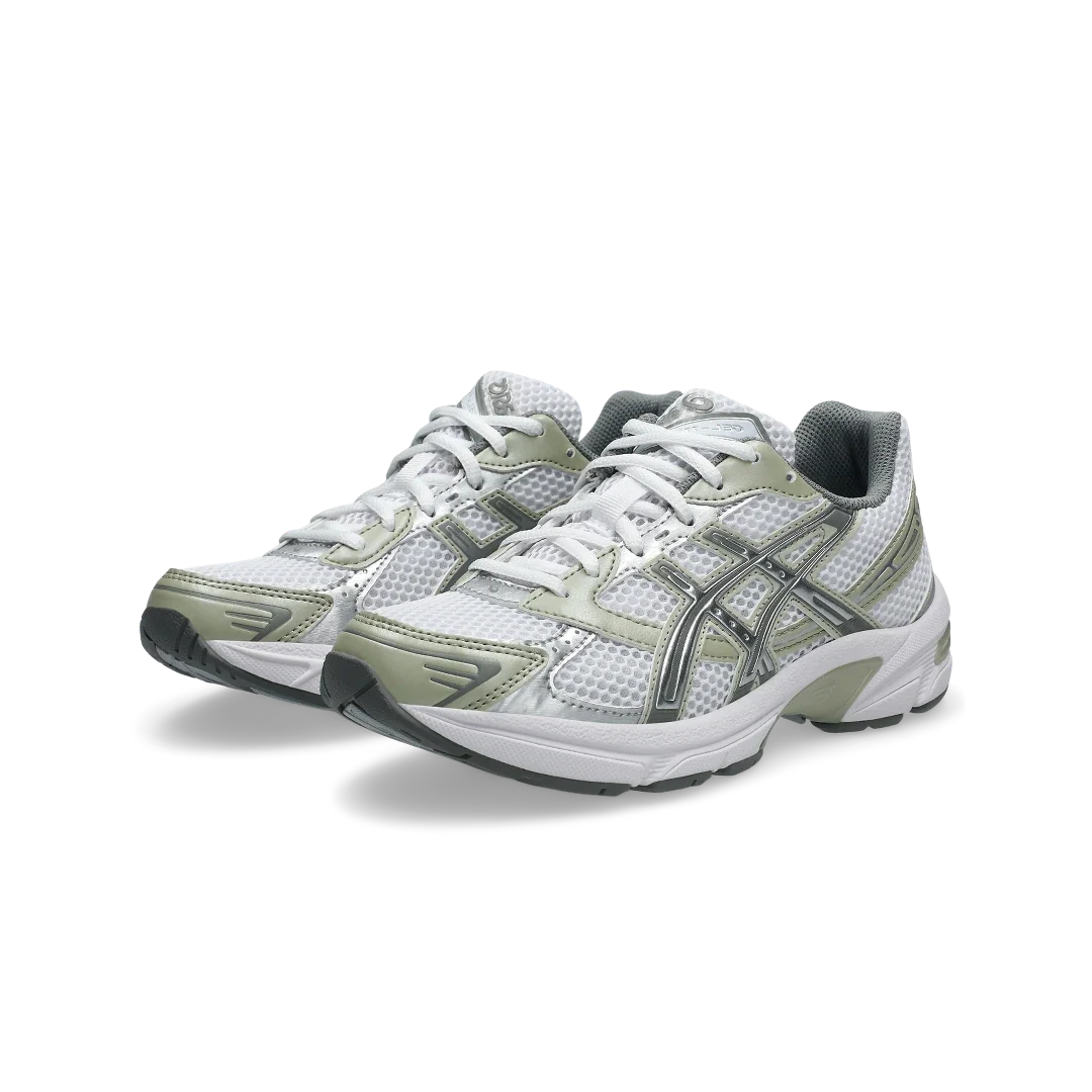 Overkicks - ASICS Gel-1130 White Dried Leaf Green (Womens) (1202A164-124) - vista trasera