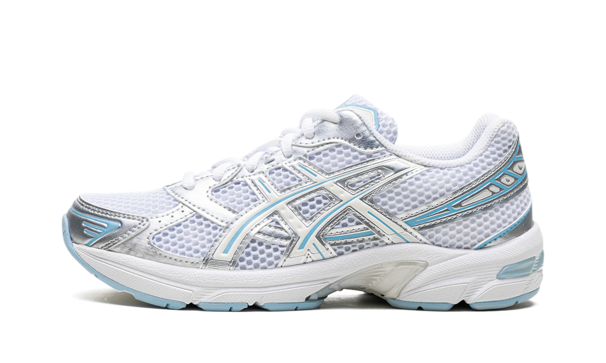 Overkicks - ASICS Gel-1130 White Ivory Light Blue (1202A504-100) - vista lateral