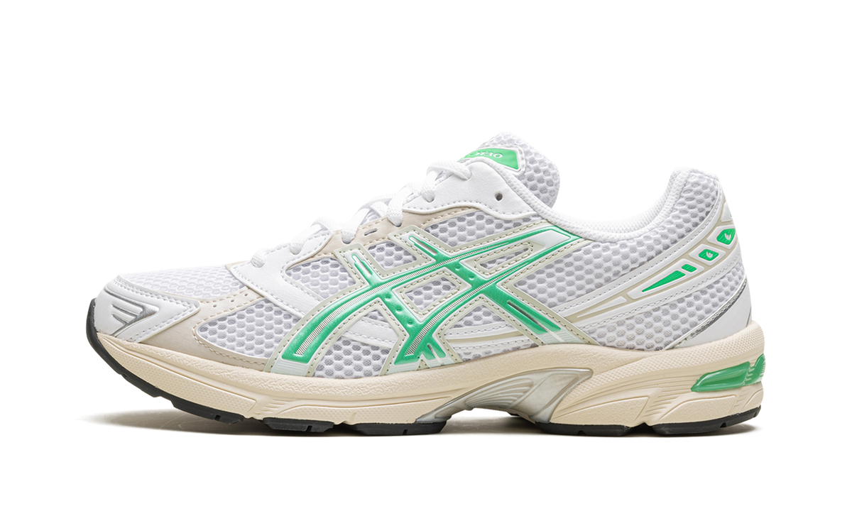 Overkicks - ASICS Gel-1130 White Malachite Green Off White Midsole (Womens) (1202A164-114) - vista lateral