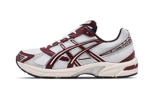 Overkicks - ASICS Gel-1130 White Maroon Banner (1203A685-100) - vista lateral