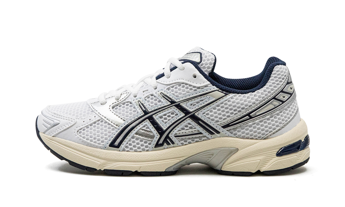 Overkicks - ASICS Gel-1130 White Midnight (Womens) (1202A164-110) - vista lateral
