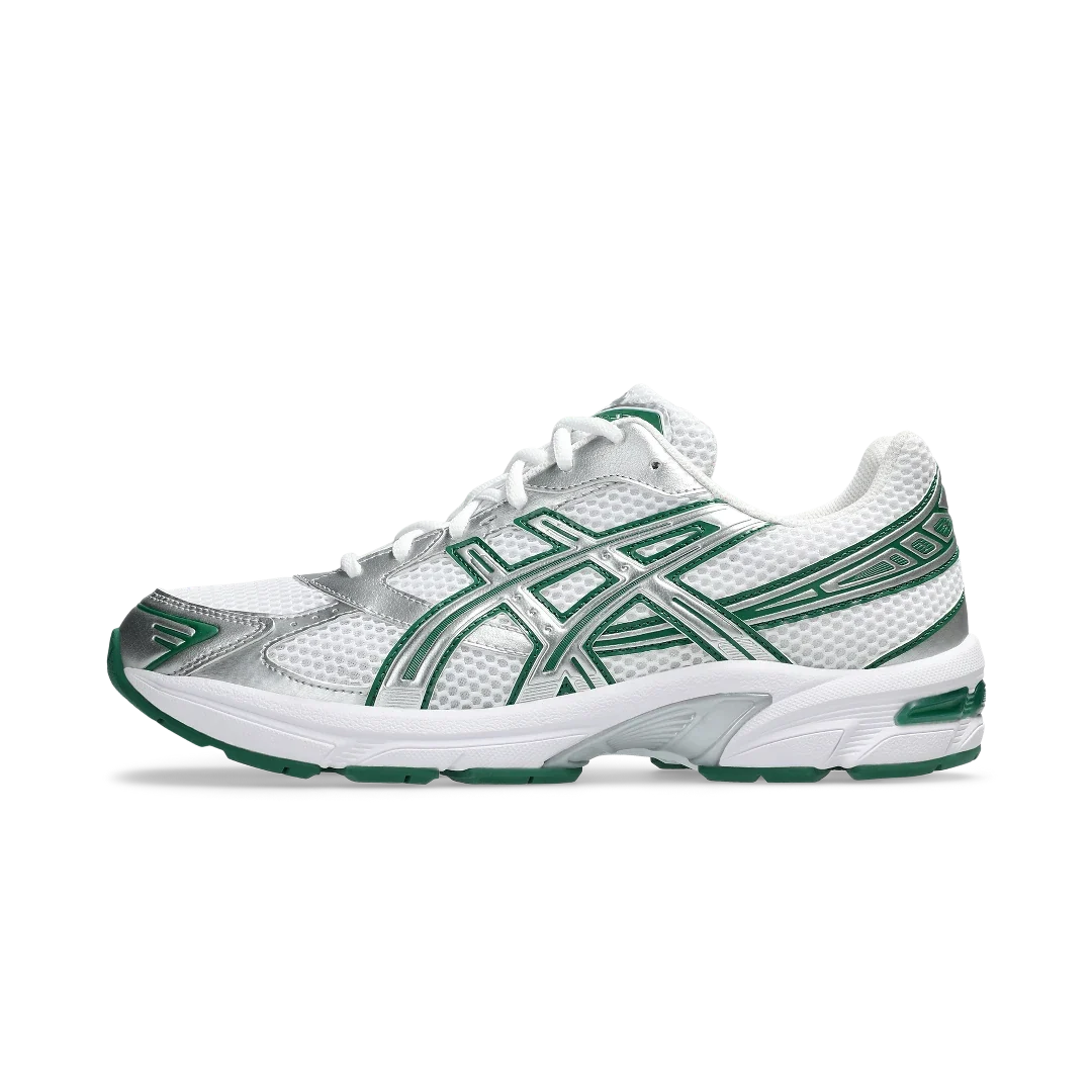 Overkicks - ASICS Gel-1130 White Silver Green (1203A701-100) - vista lateral