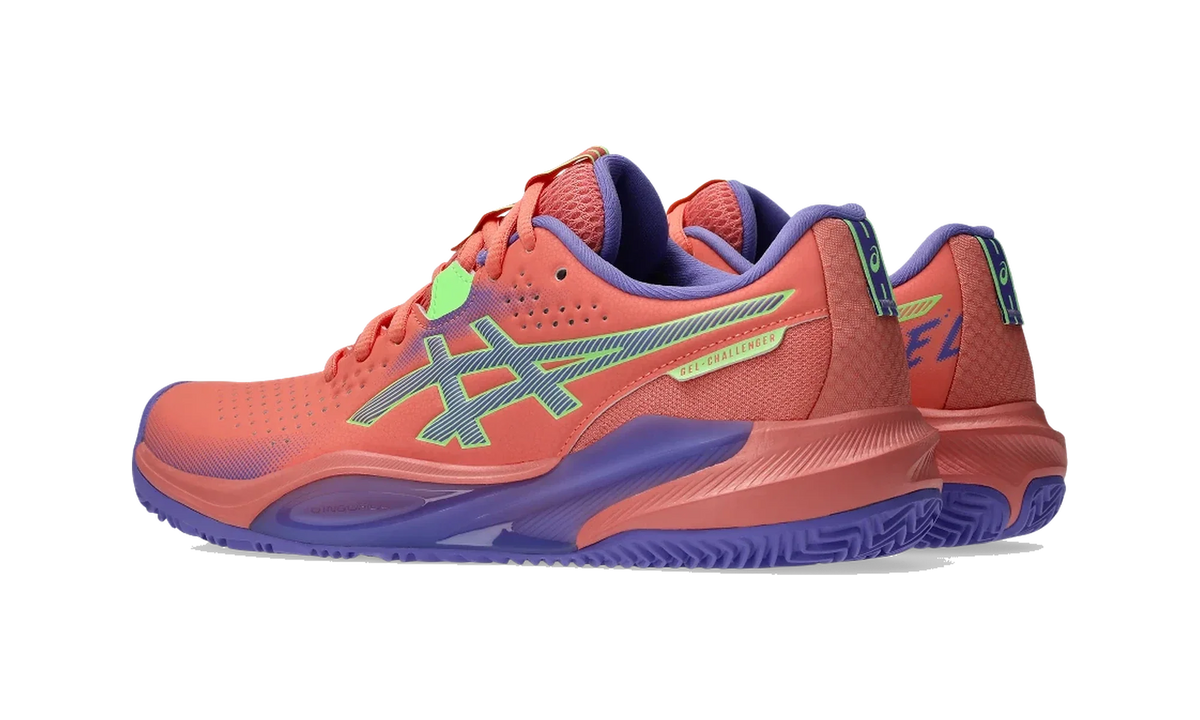 Overkicks - ASICS Gel-Challenger 15 Padel Guava Amethyst (Womens) (1042A296-700) - par completo