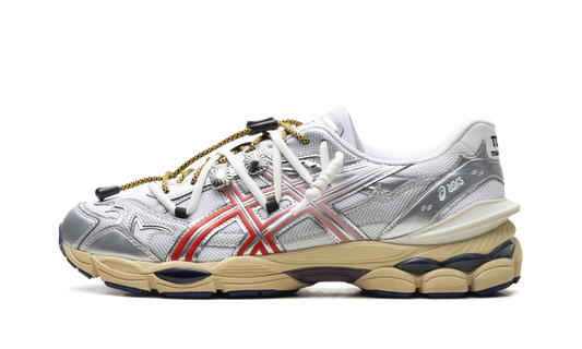 Overkicks - ASICS Gel-Cumulus 16 TOGA White Red Pure Silver (1203B115-100) - vista lateral