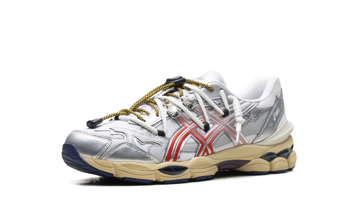 Overkicks - ASICS Gel-Cumulus 16 TOGA White Red Pure Silver (1203B115-100) - detalle suela