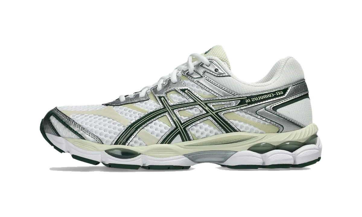 Overkicks - ASICS Gel-Cumulus 16 White Forest Night (1203A733-105) - vista lateral