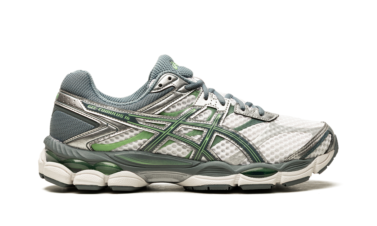 Overkicks - ASICS Gel-Cumulus 16 White Ironclad (1203A733-100) - detalle talon