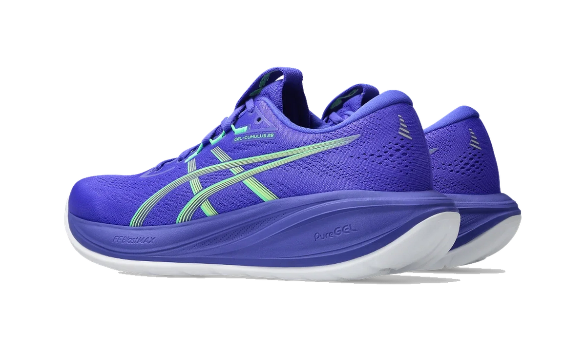 Overkicks - ASICS Gel-Cumulus 28 Cobalt Burst Illuminate Green (1011C143-401) - par completo