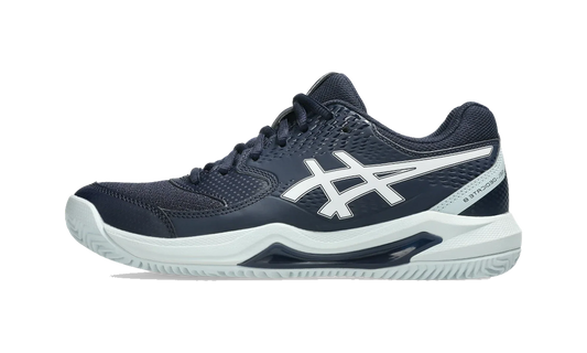 Overkicks - ASICS Gel-Dedicate 8 Clay Midnight White (Womens) (1042A255-402) - vista lateral