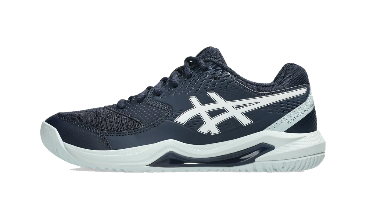 Overkicks - ASICS Gel-Dedicate 8 Midnight White (Womens) (1042A237-402) - vista lateral