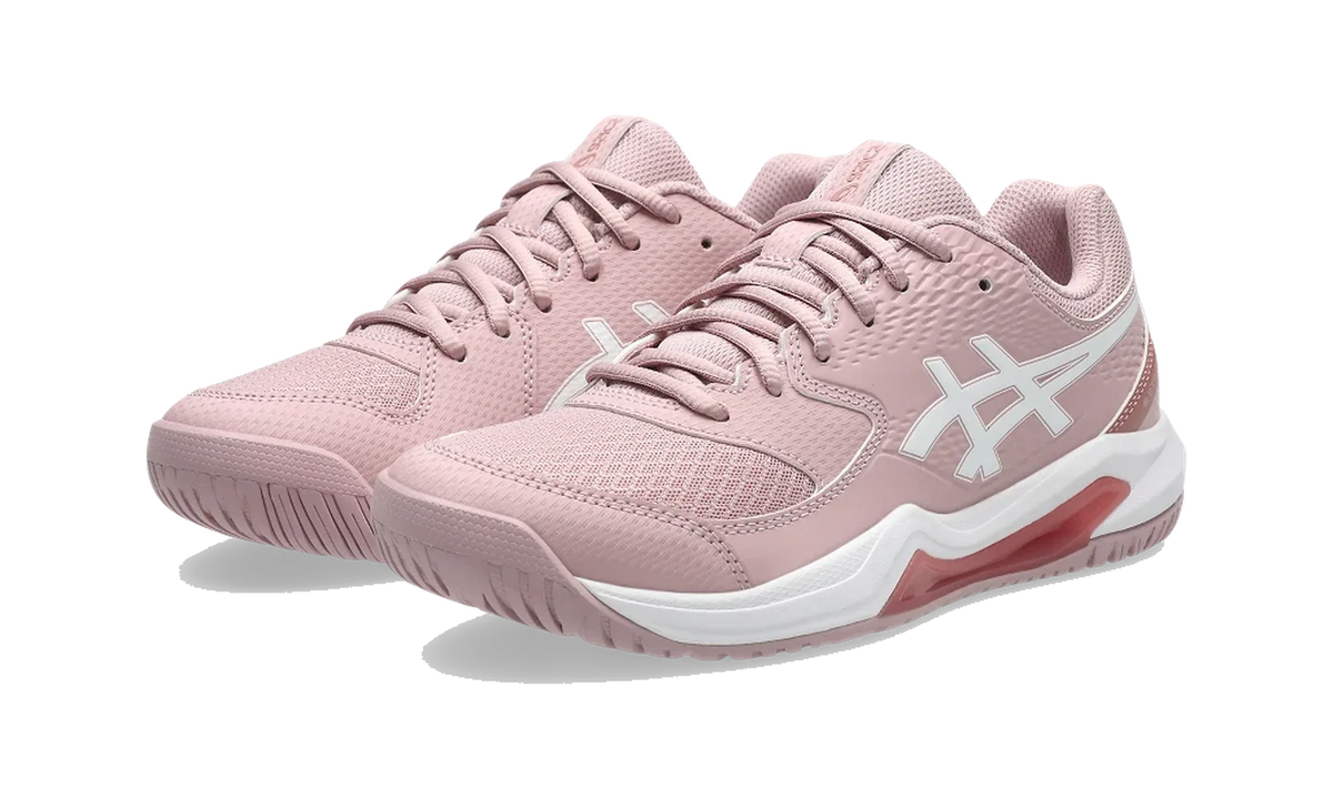 Overkicks - ASICS Gel-Dedicate 8 Morganite White (Womens) (1042A237-702) - vista trasera