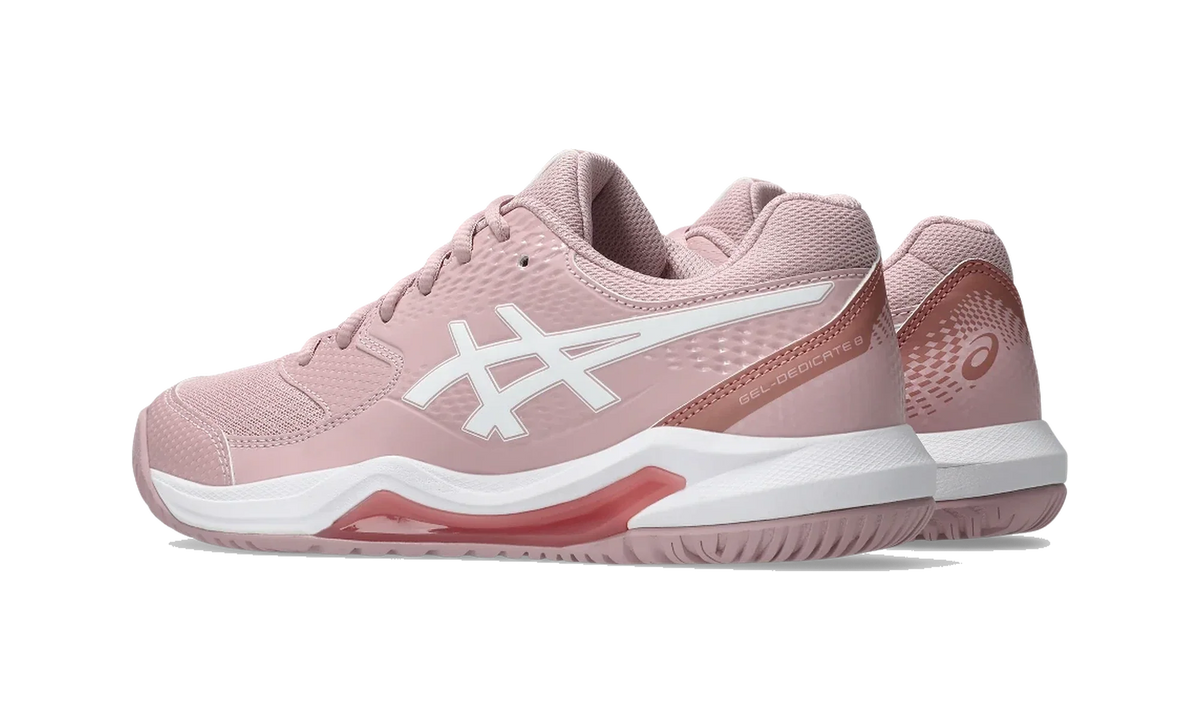 Overkicks - ASICS Gel-Dedicate 8 Morganite White (Womens) (1042A237-702) - par completo