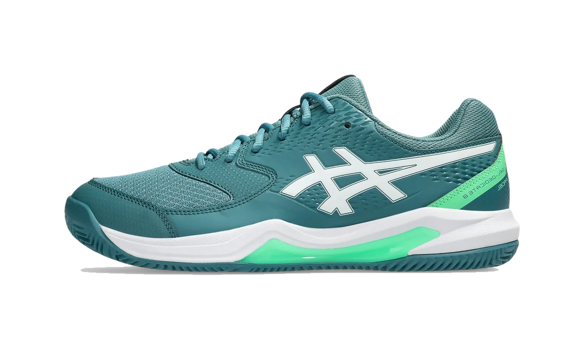 Overkicks - ASICS Gel-Dedicate 8 Padel Misty Pine White (1041A414-301) - vista lateral