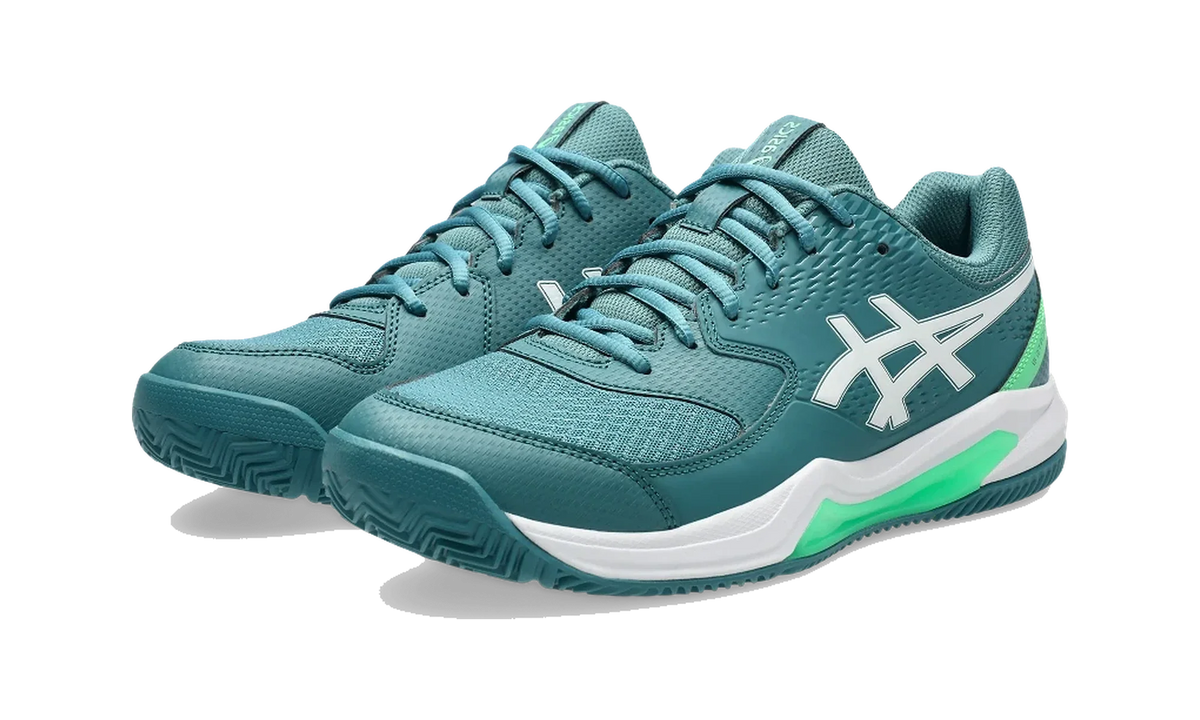 Overkicks - ASICS Gel-Dedicate 8 Padel Misty Pine White (1041A414-301) - vista trasera