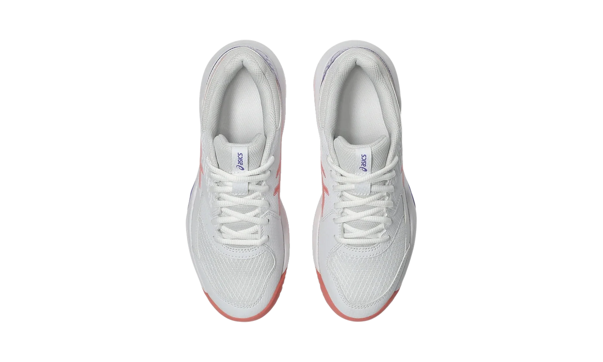 Overkicks - ASICS Gel-Dedicate 8 Padel White Guava (Womens) (1042A241-105) - detalle suela