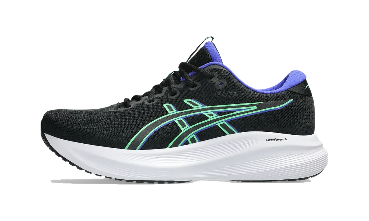 Overkicks - ASICS Gel-Excite 11 Black Vital Green (1011C080-004) - vista lateral