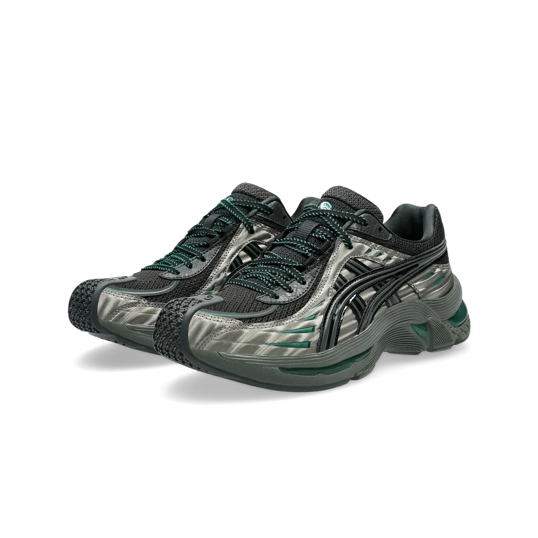 Overkicks - ASICS Gel-Flammae Kiko Kostadinov Gunmetal (Womens) (1202A508-020) - vista trasera