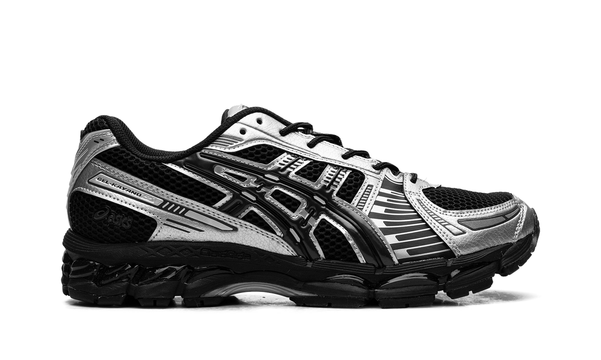Overkicks - ASICS Gel-Kayano 12.1 Black Pure Silver (1203A759-001) - detalle talon